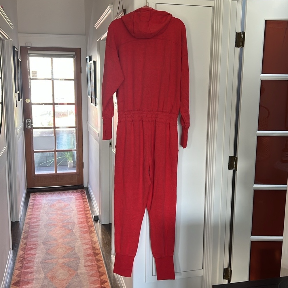 Free People FP Movement Training Day jumpsuit M Red Heather - Picture 7 of 15
